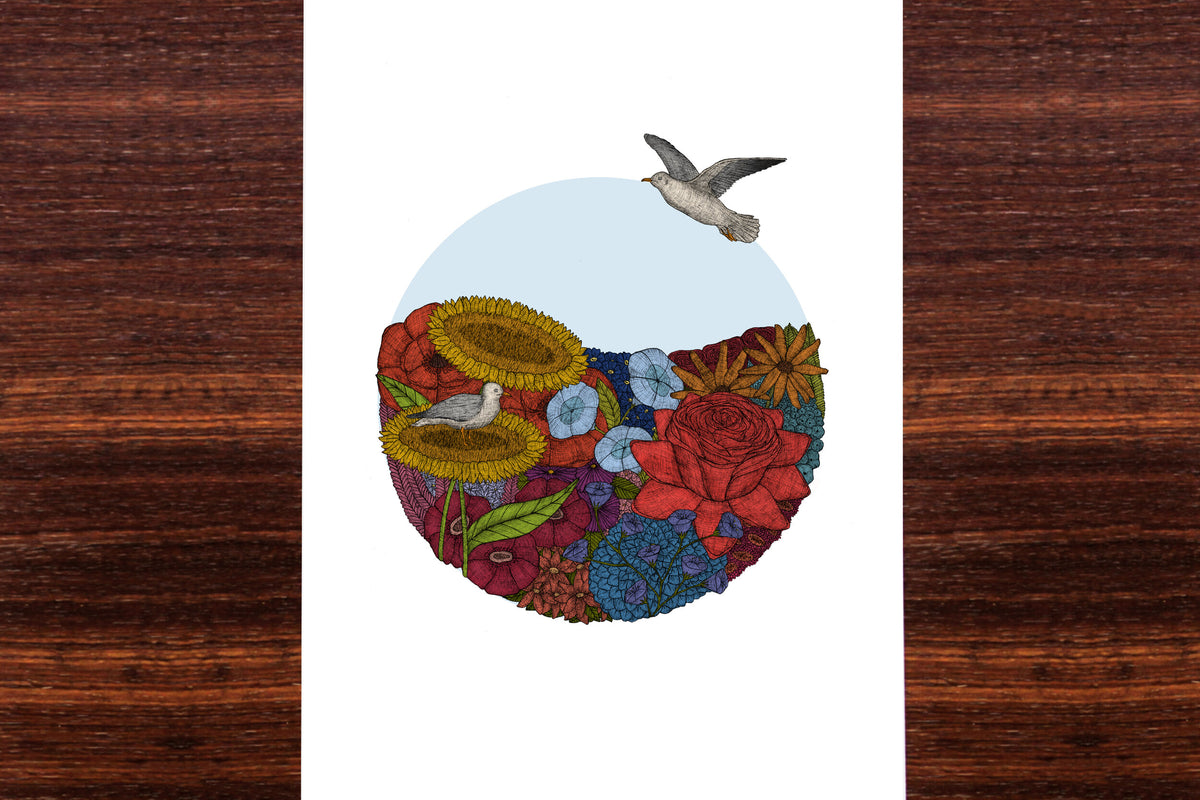 Ocean of Flowers - Art Print