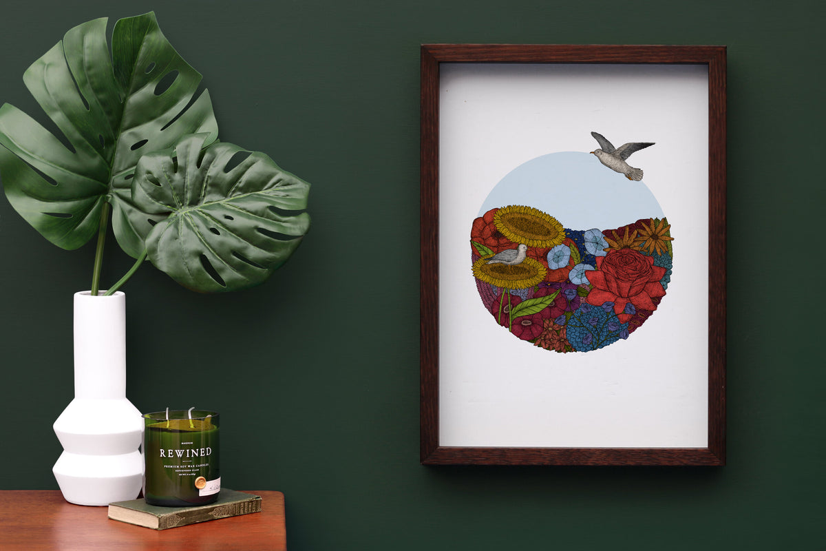 Ocean of Flowers - Art Print