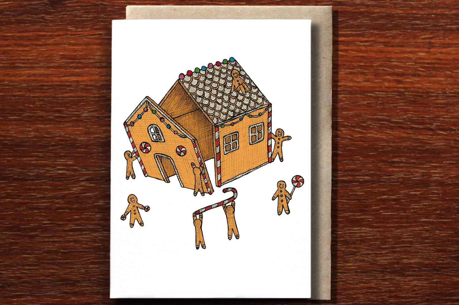 Gingerbread House - Christmas Card