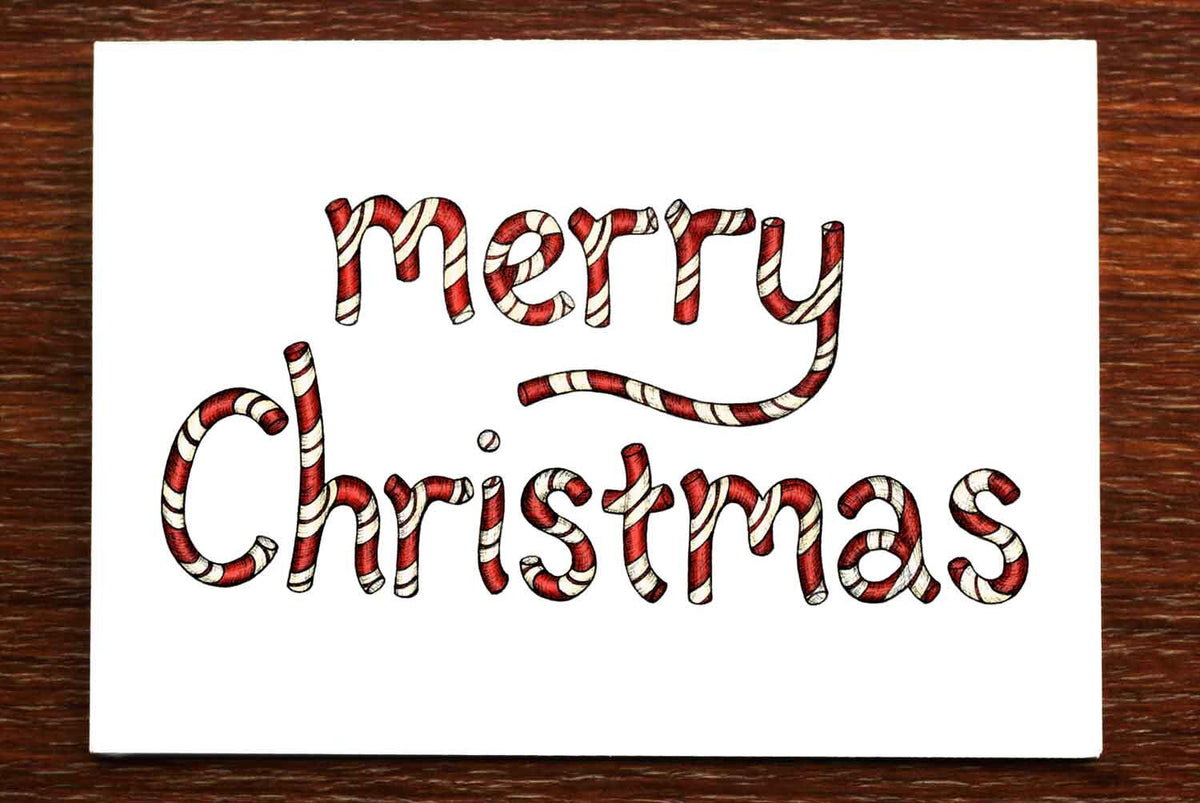 Candycane Christmas - Christmas Card
