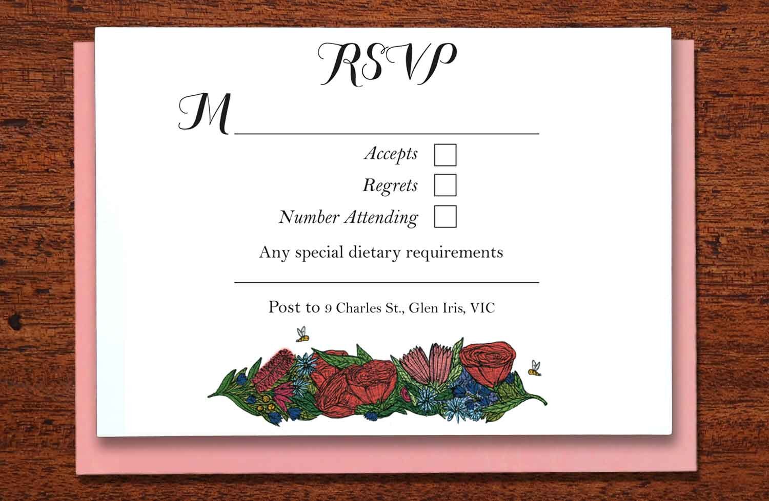 Native Wreath - Wedding RSVP