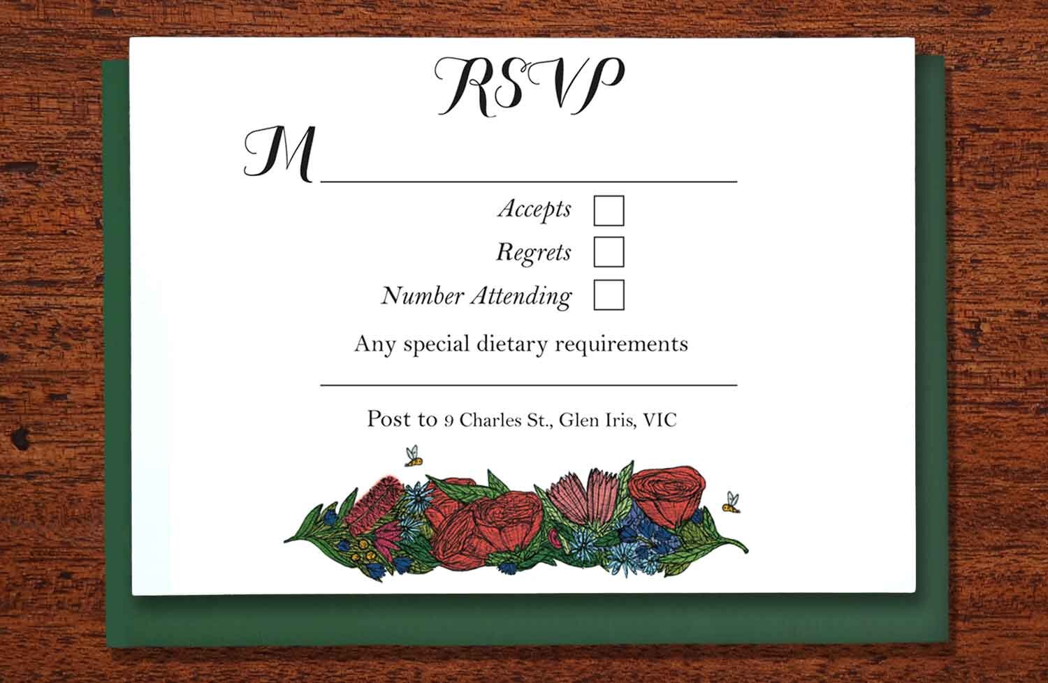 Native Wreath - Wedding RSVP