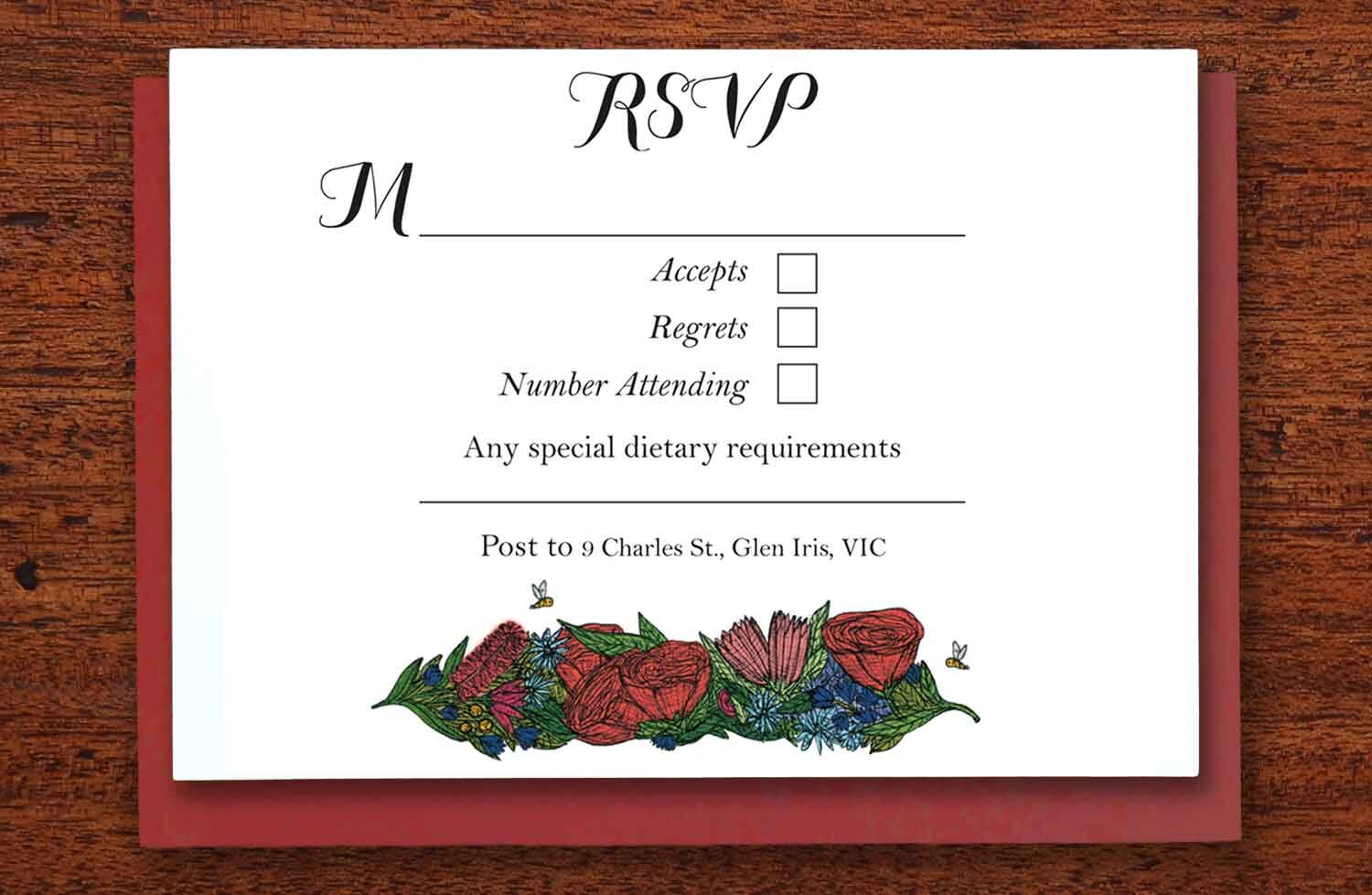 Native Wreath - Wedding RSVP