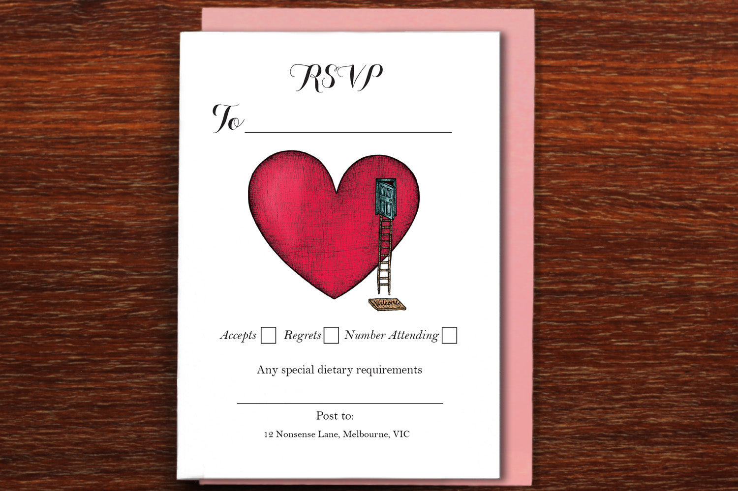 Door to my Heart - Wedding RSVP