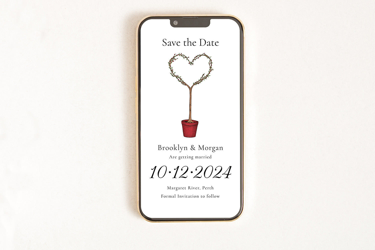 Save the Date Love Tree - Digital Invitation