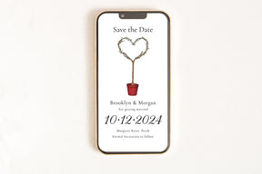 Save the Date Love Tree - Digital Invitation
