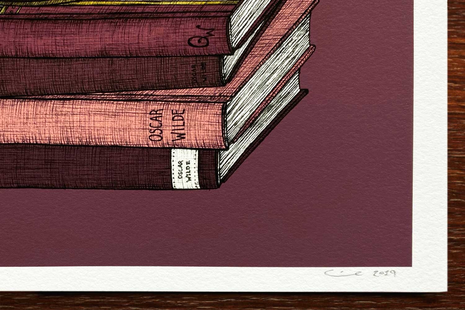 Oscar Wilde art print artist signature