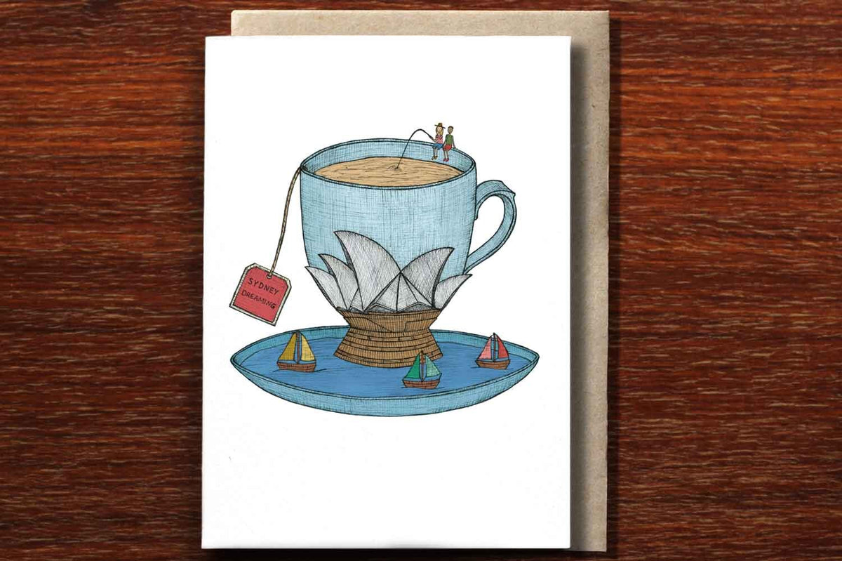 Sydney Teacup - Sydney Greeting Card