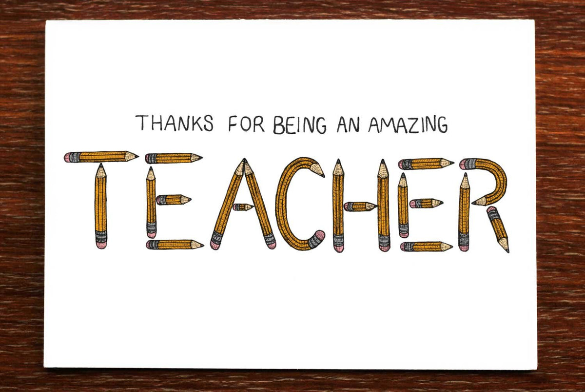 Card for a Teacher - Thanks Teacher Card