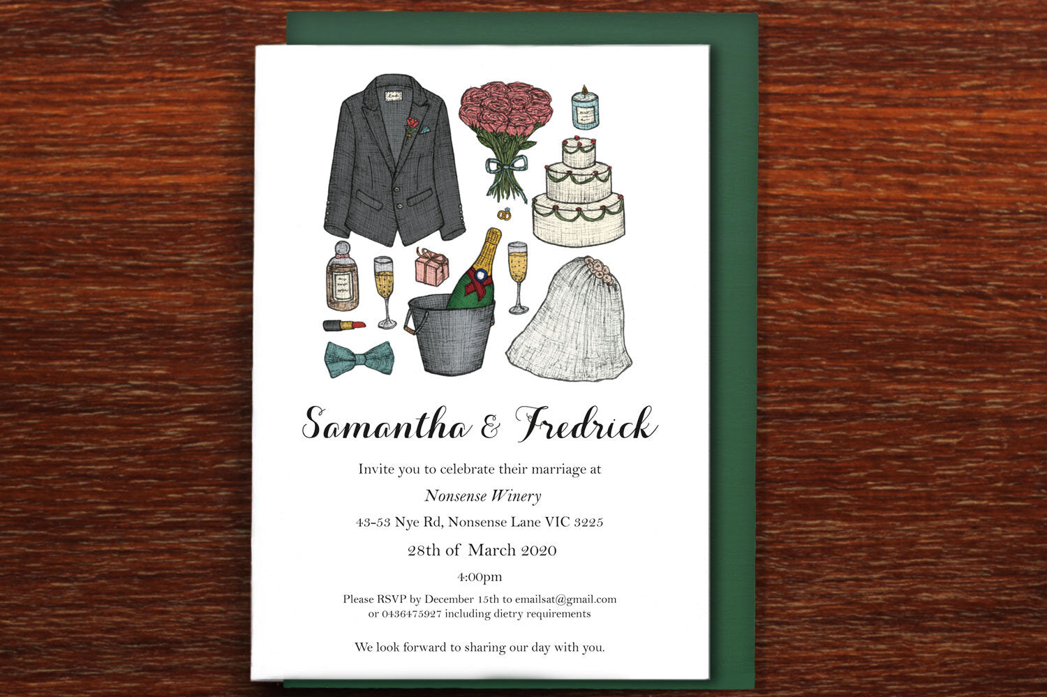 Keepsakes - Wedding Invitations Complete Set