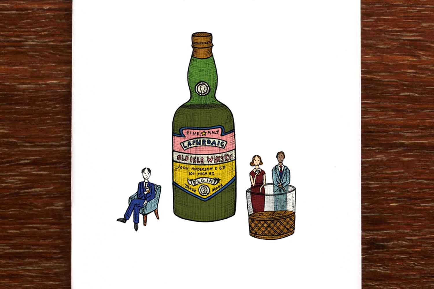 Whisky O'Clock - Greeting Card