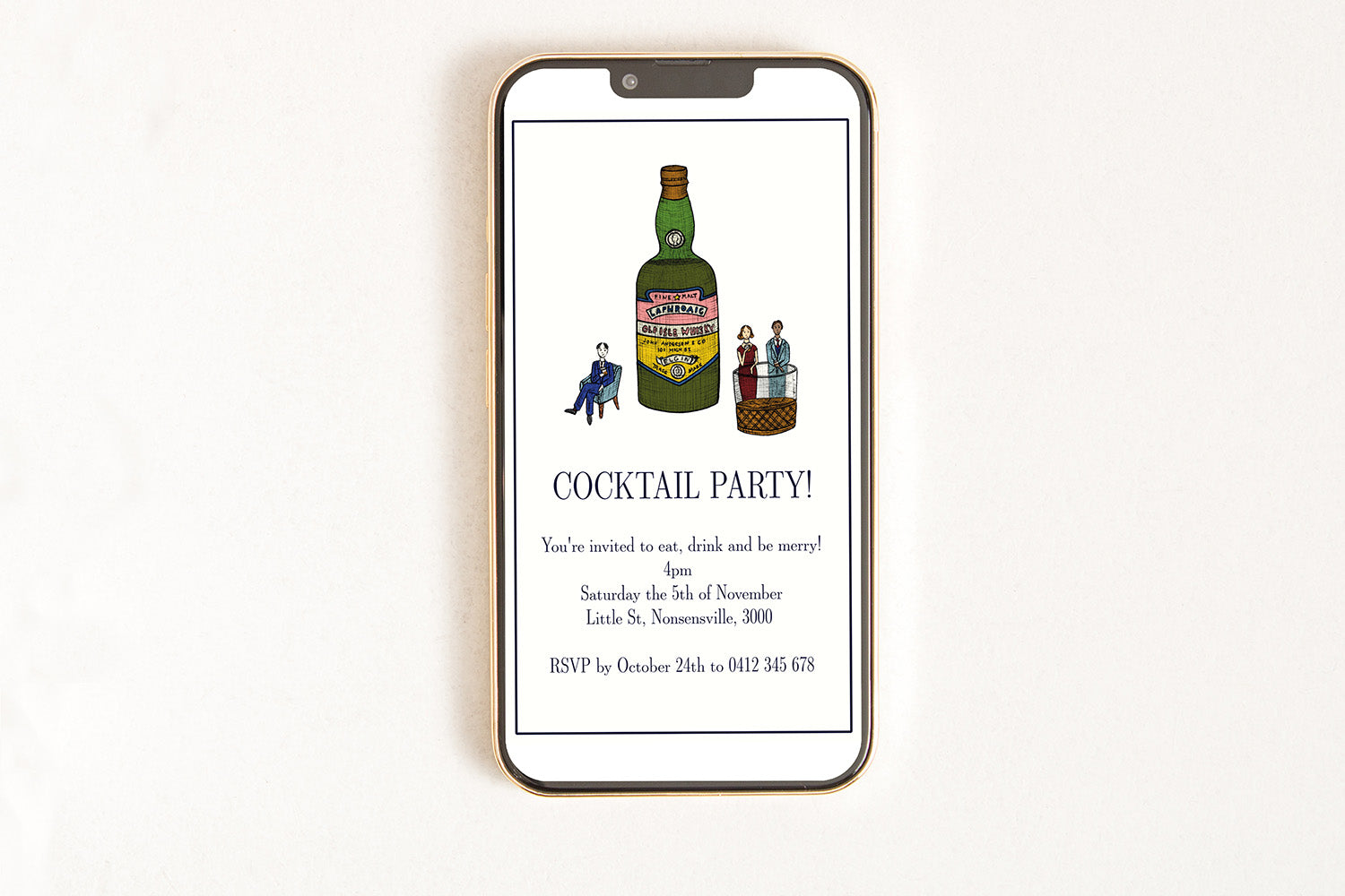 Whisky Cocktail Party - Digital Invitation