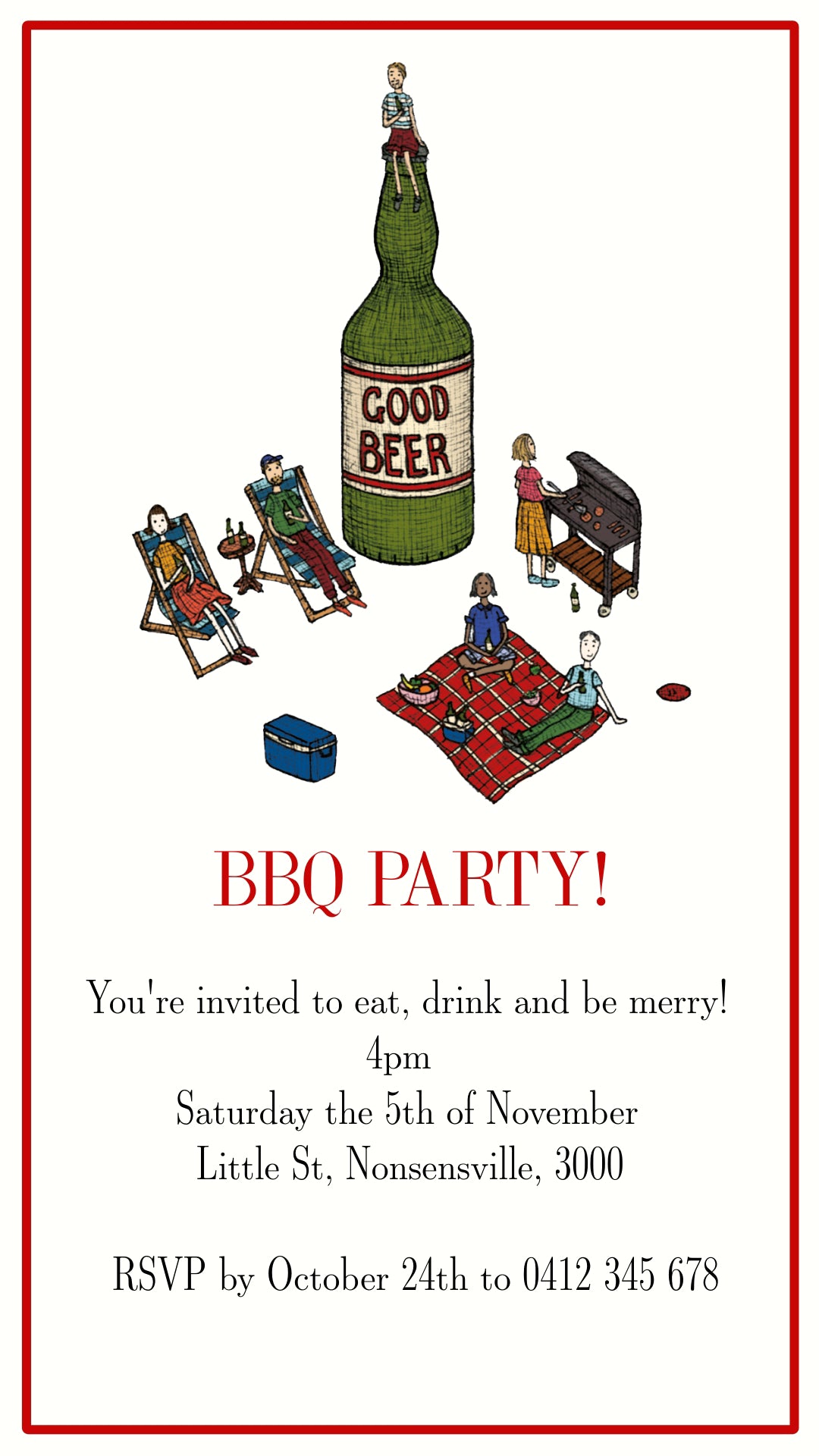 BBQ Party - Digital Invitation