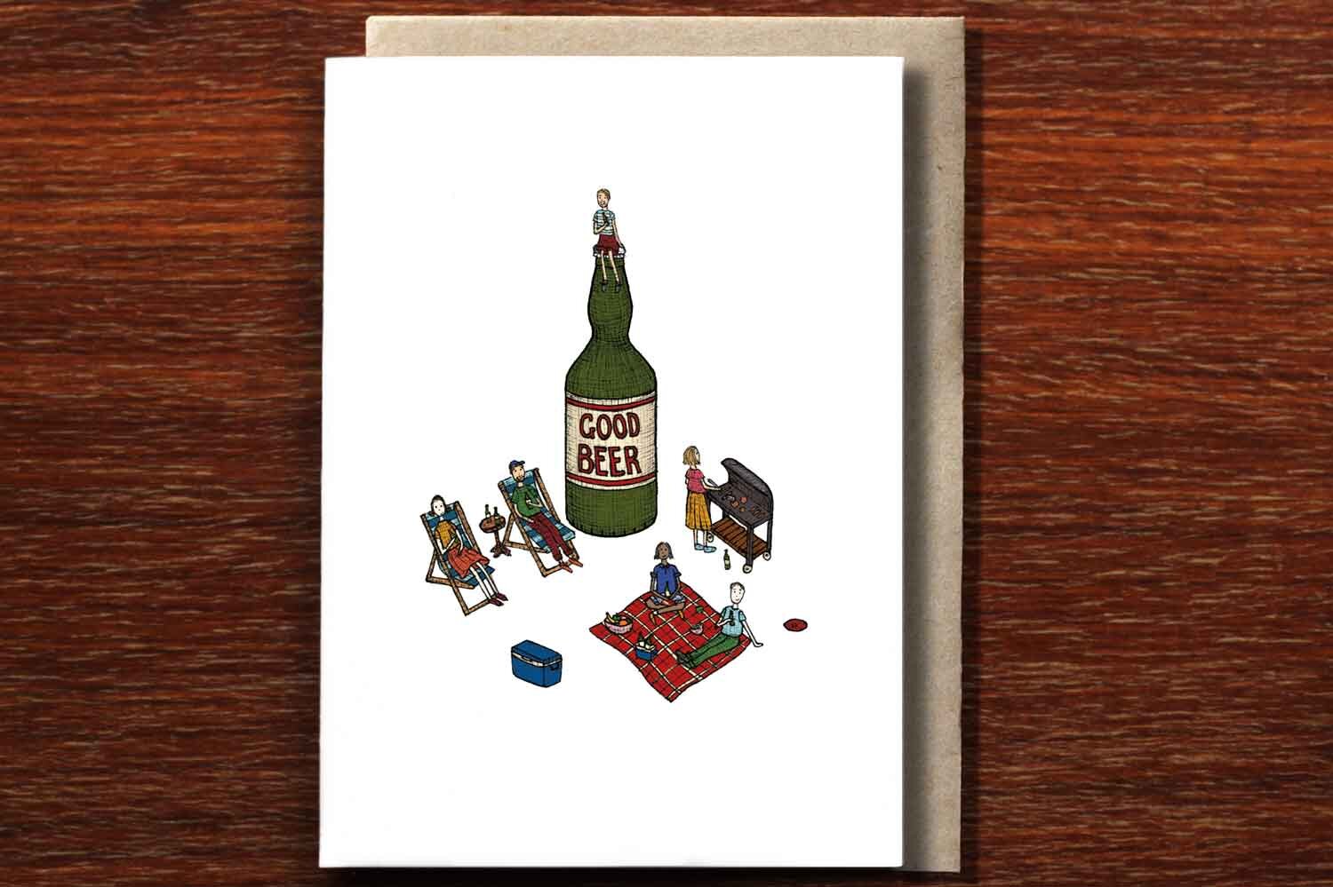 Good Beer - Greeting Card