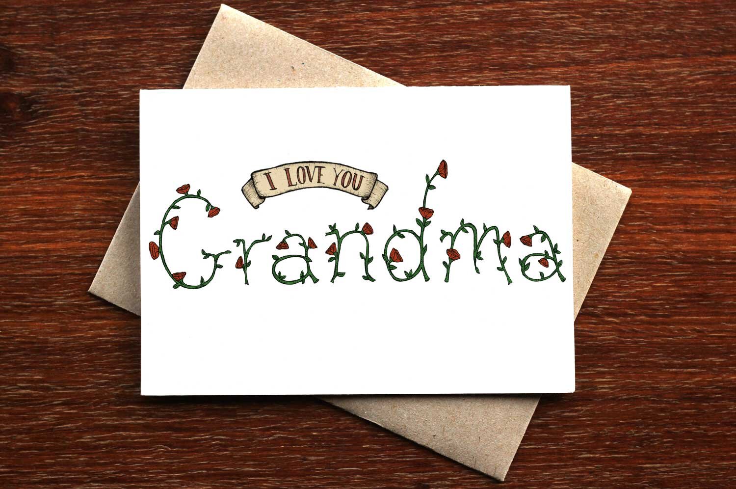 I Love You Grandma - Greeting Card