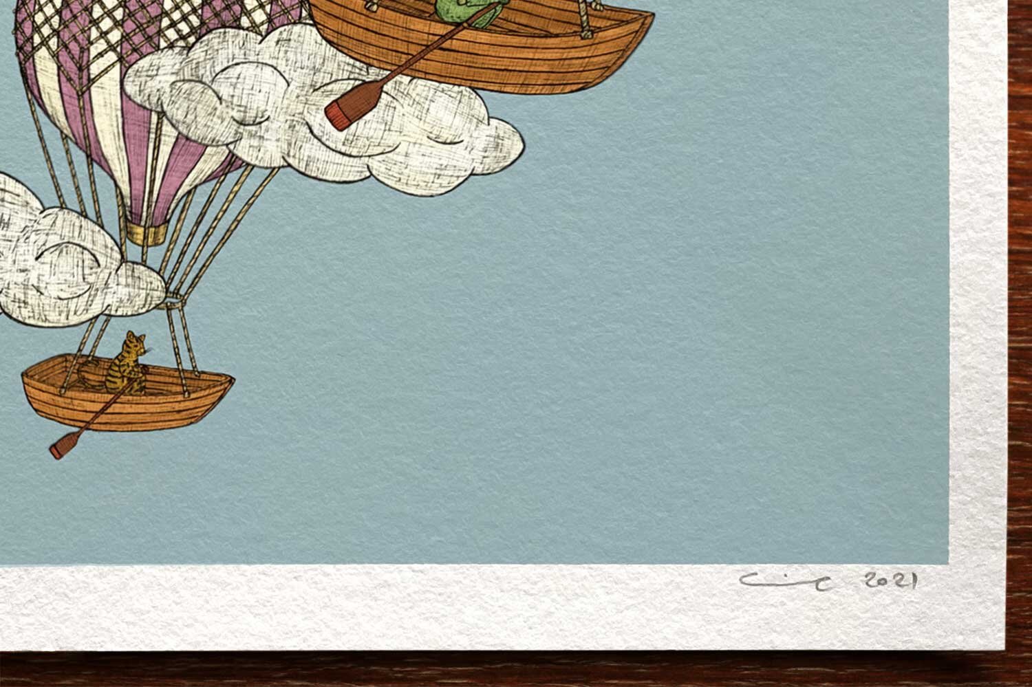 Rowboat Balloons - Children's Wall Art