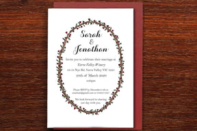Floral Vine - Wedding Invitation