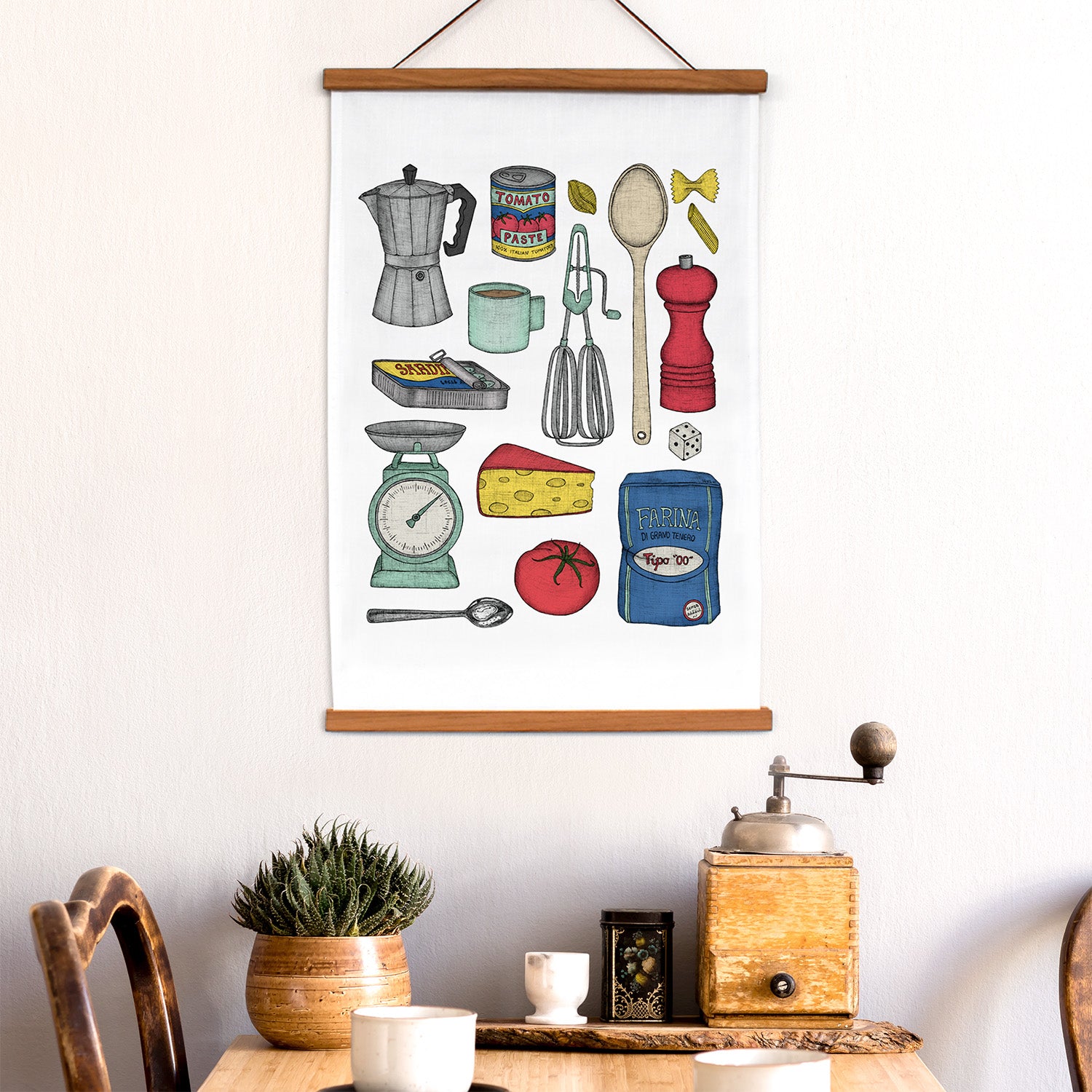 Tea Towel Art: 10 Fun Ways to Hang Tea Towels as Art!