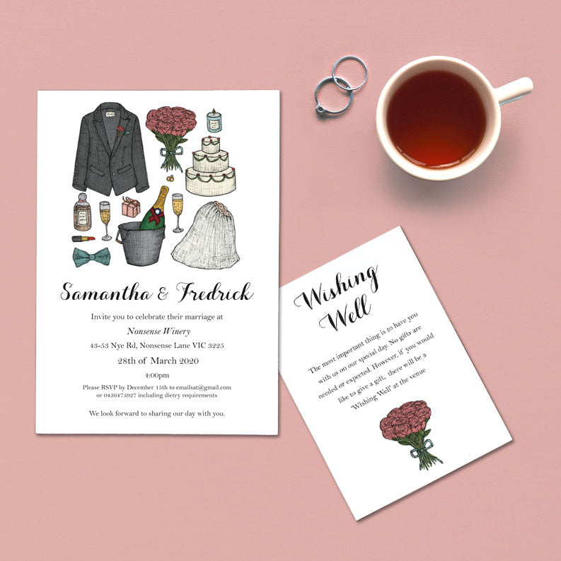 Wedding Invitation Wording Examples Nz Couple Host Wedding