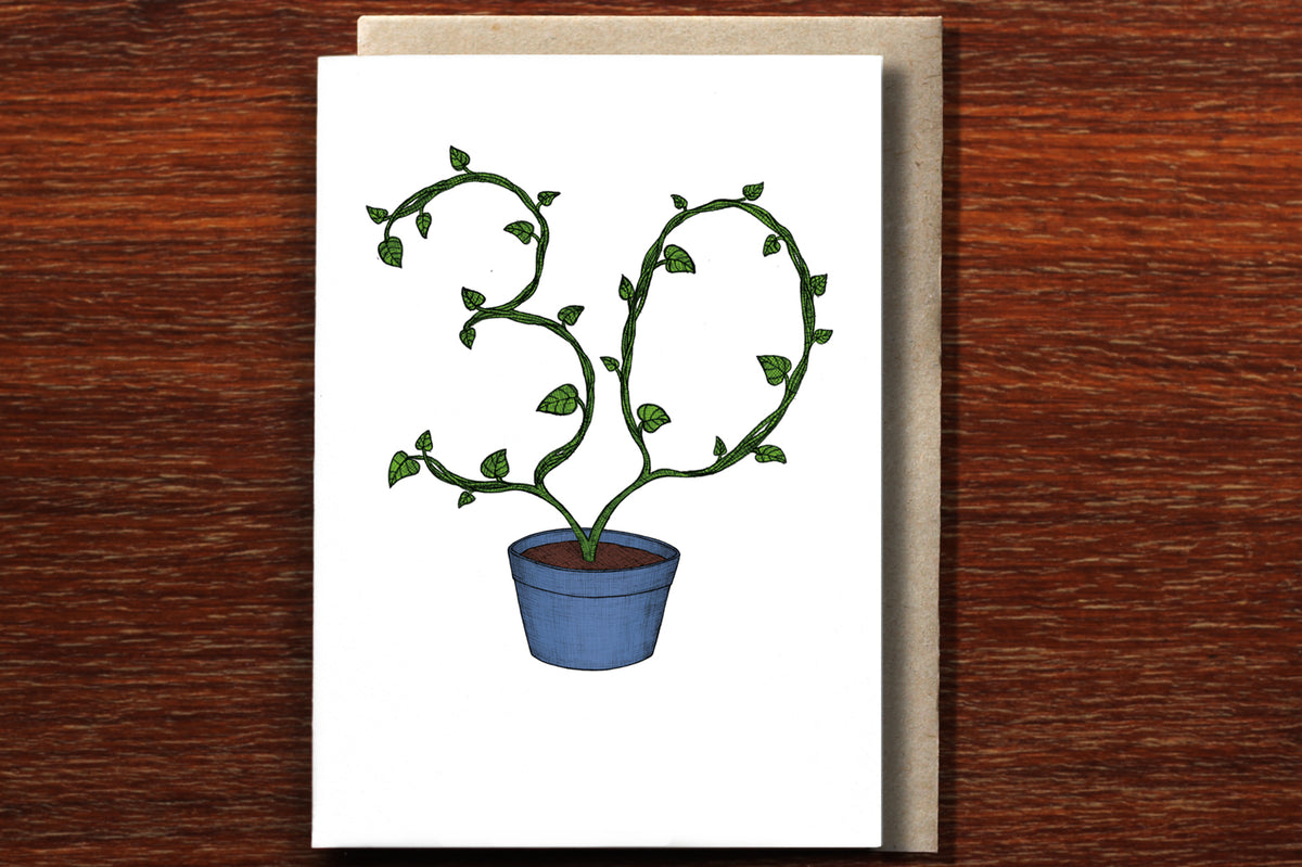 Thirtieth Birthday Plant - 30th Birthday Card