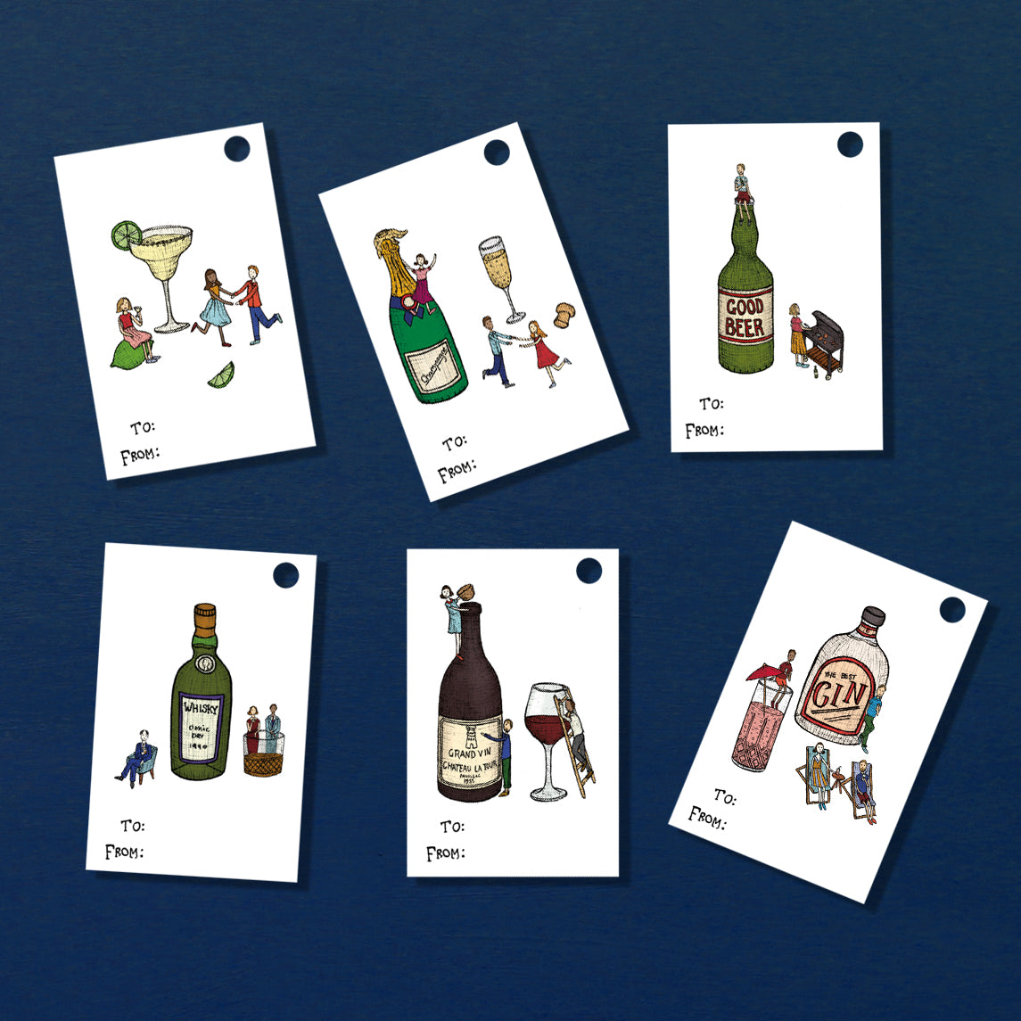 Party Time - Alcohol Gift Tags