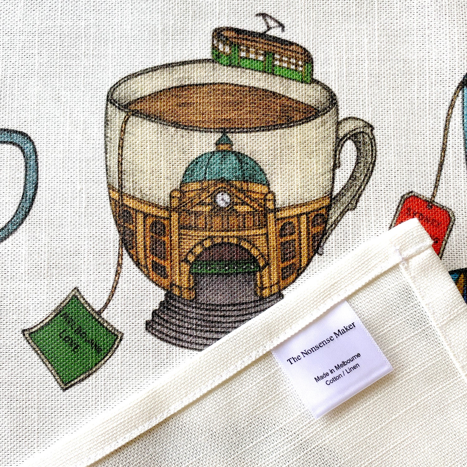 Aussie Teacups - Art Tea Towels