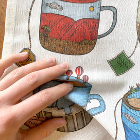 Aussie Teacups - Art Tea Towels