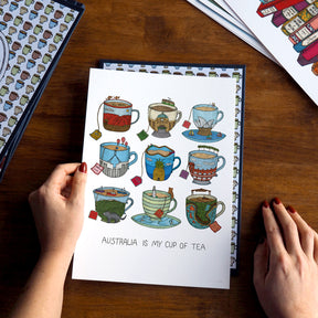 Aussie Teacups - Art Print