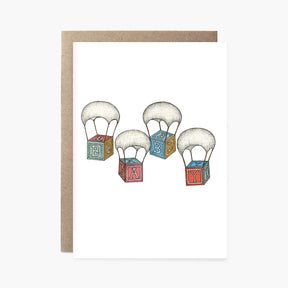 Baby Parachutes - Card for Newborn