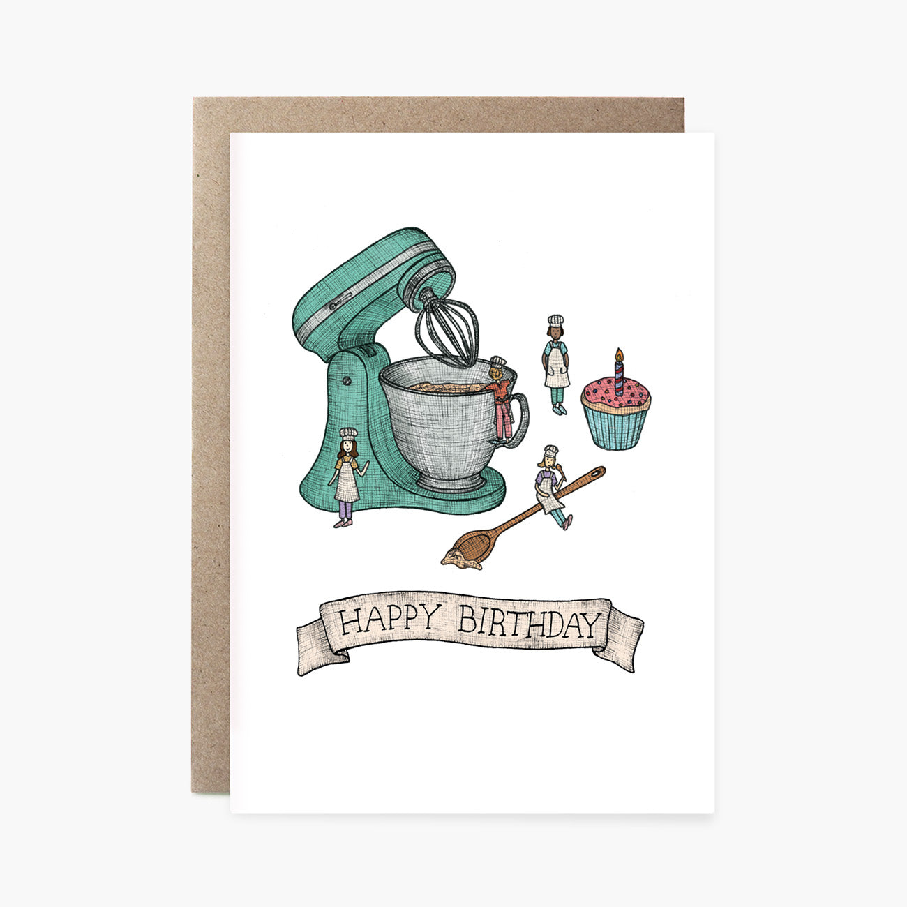 Birthday Cake Baking - Happy Birthday Card