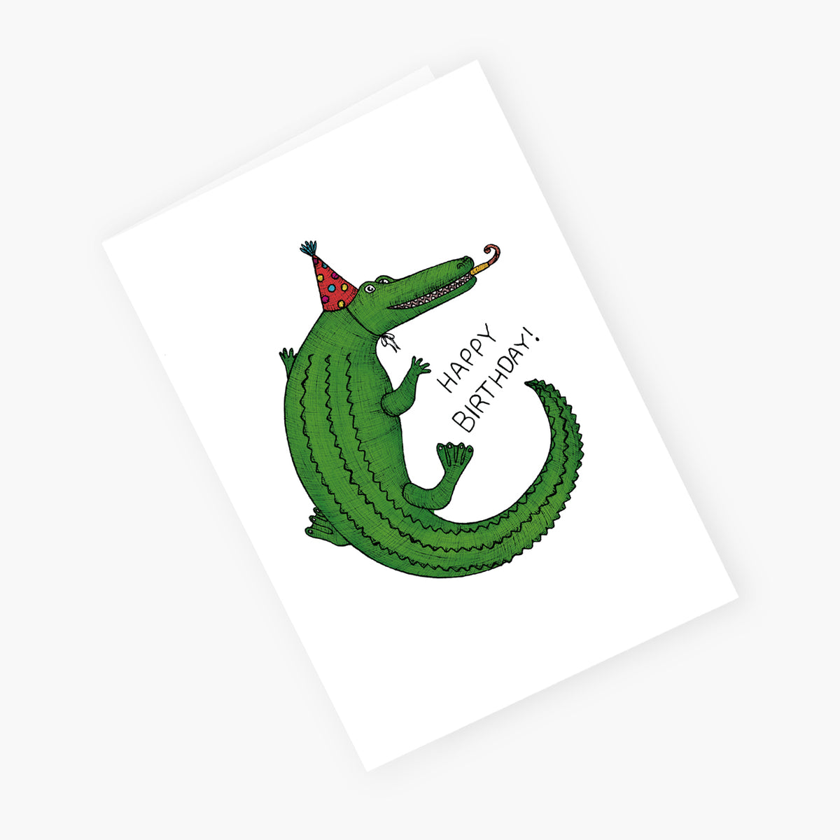 Crocodile Happy Birthday - Happy Birthday Card