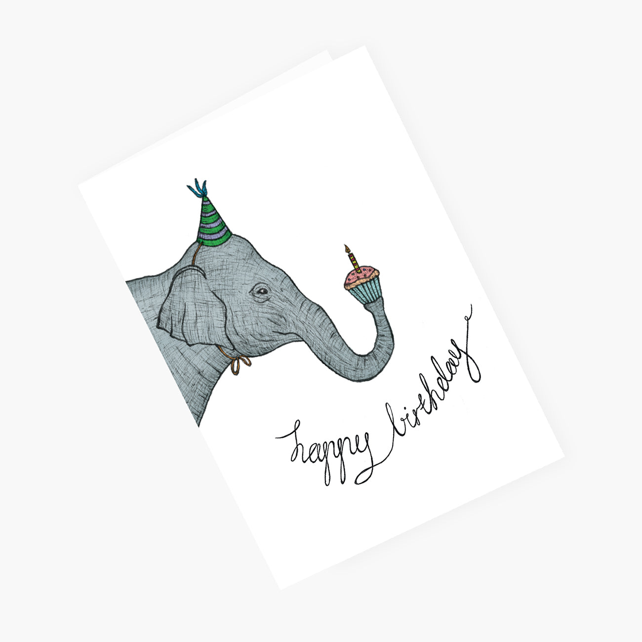 Birthday Elephant - Happy Birthday Card