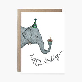 Birthday Elephant - Happy Birthday Card