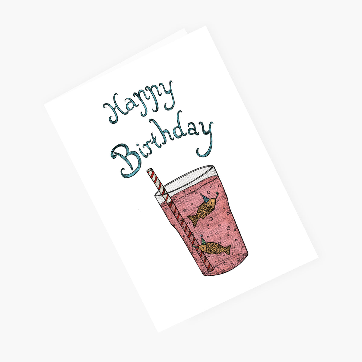 Birthday Fish - Happy Birthday Card