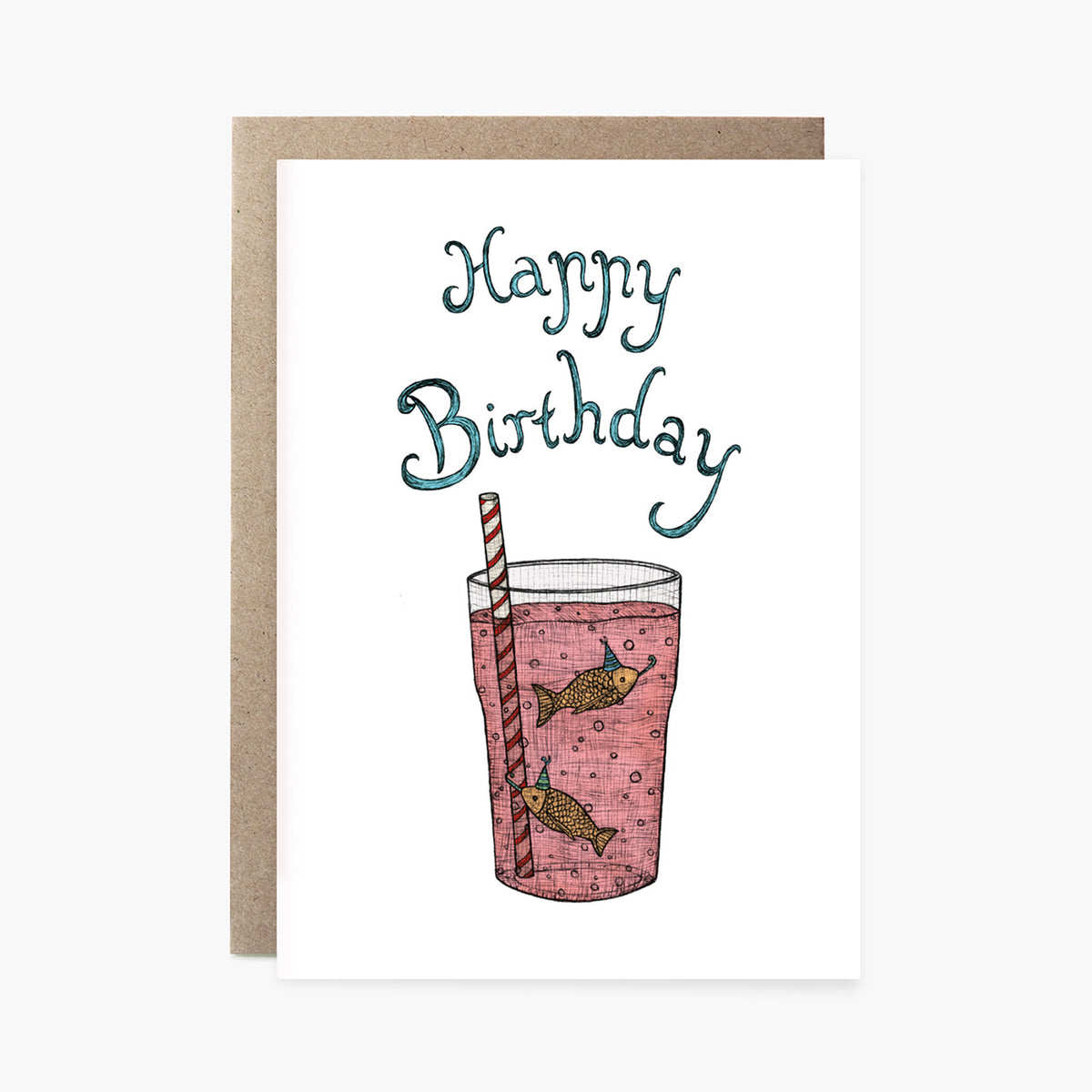 Birthday Fish - Happy Birthday Card