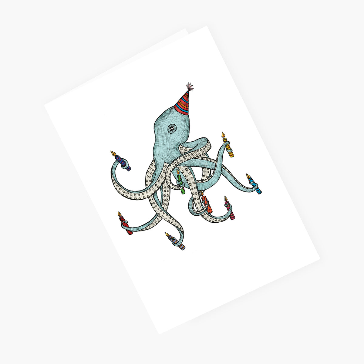 Birthday Octopus - Happy Birthday Card