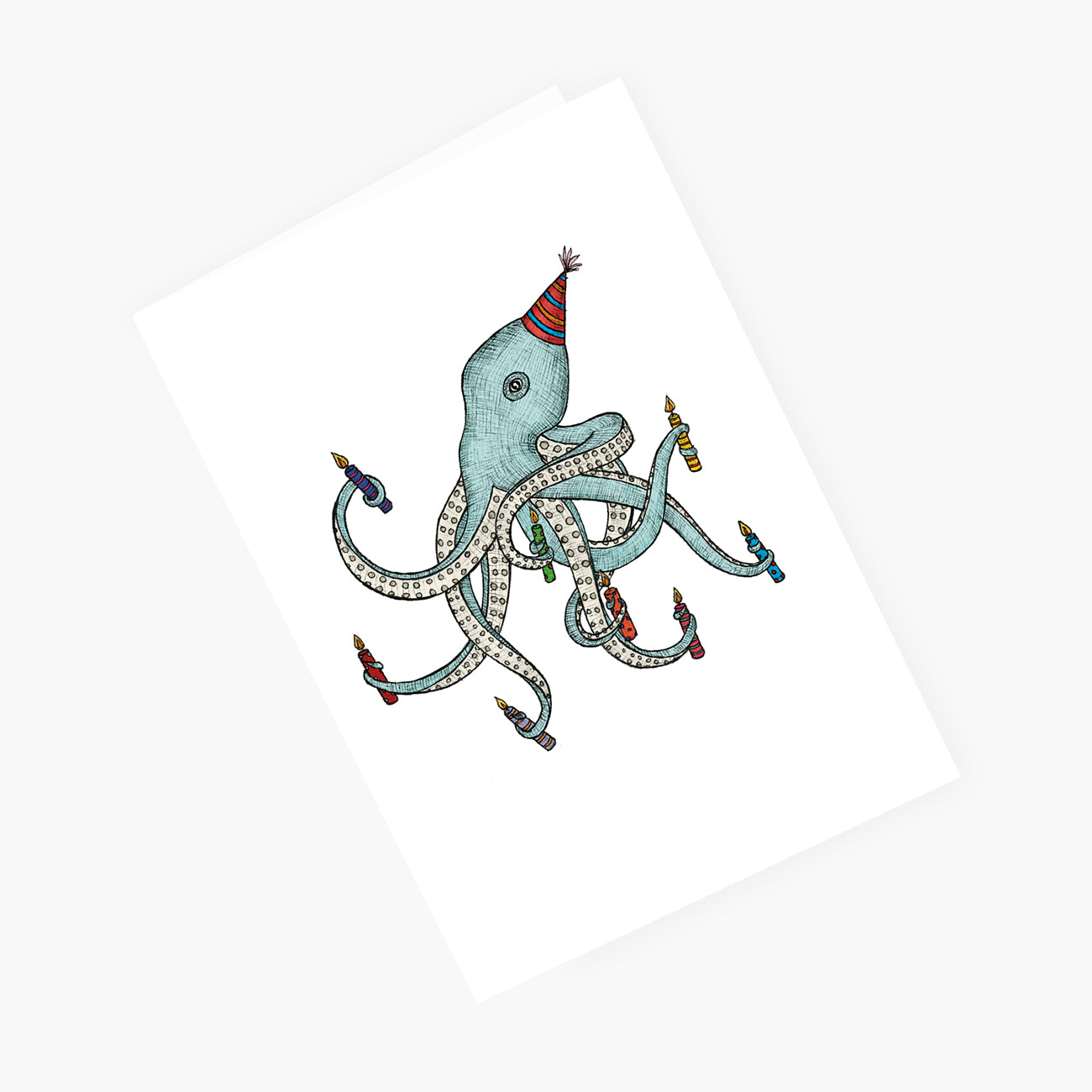 Birthday Octopus - Happy Birthday Card