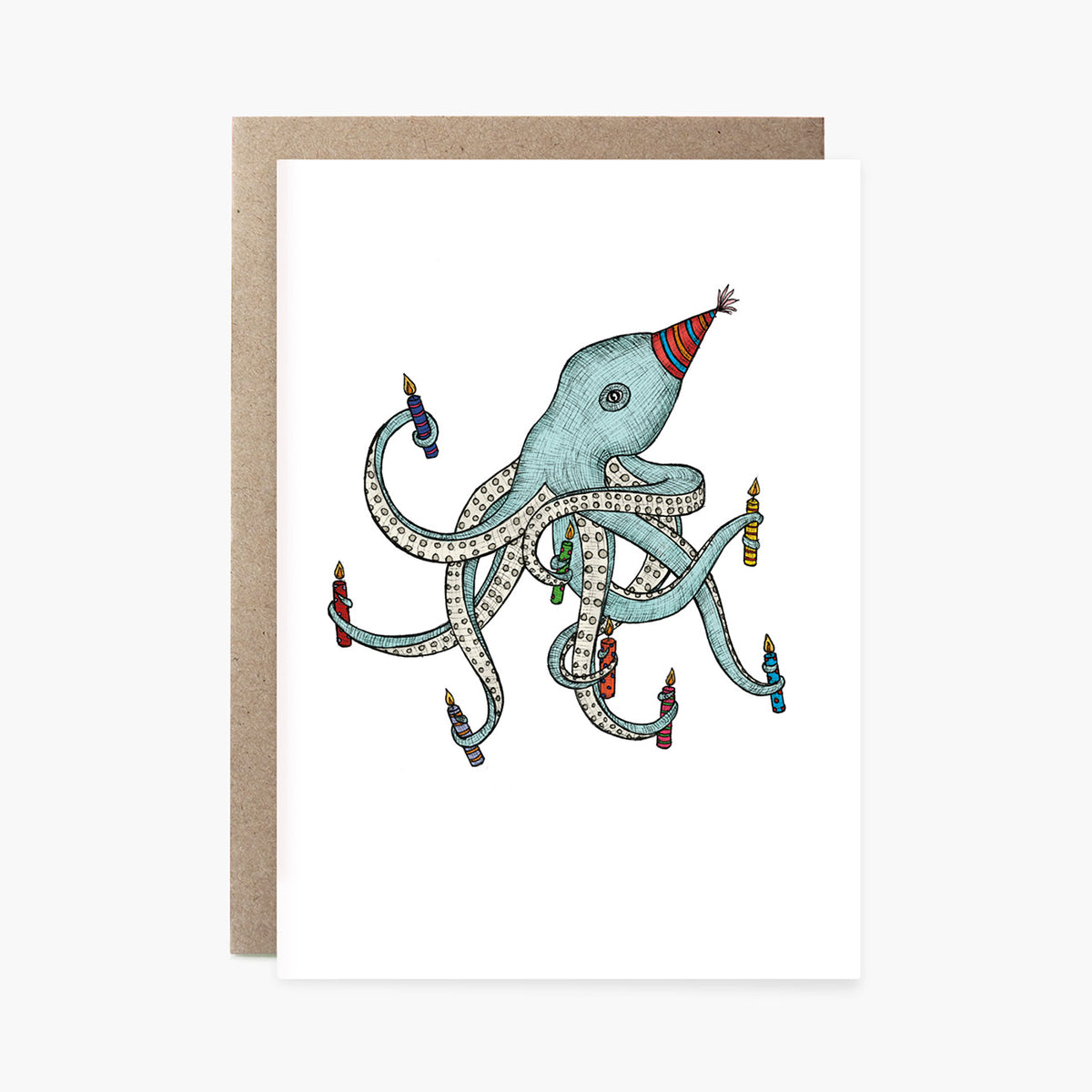 Birthday Octopus - Happy Birthday Card
