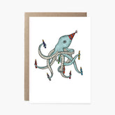 Birthday Octopus - Happy Birthday Card