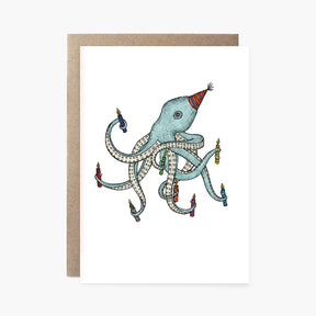 Birthday Octopus - Happy Birthday Card
