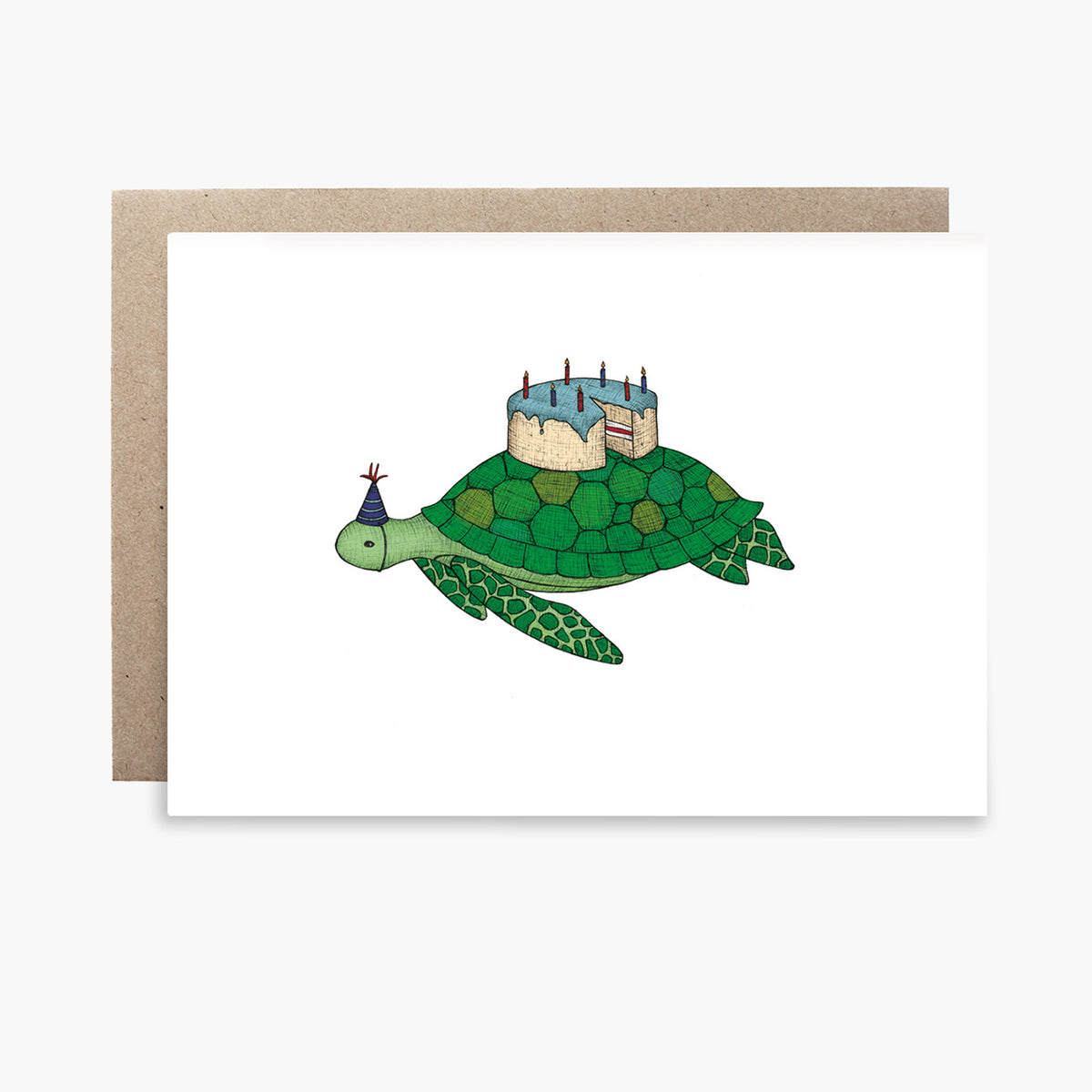 Birthday Turtle - Happy Birthday Card
