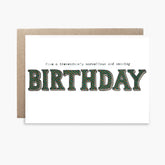 Birthday Type - Happy Birthday Card
