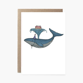 Birthday Whale - Happy Birthday Card