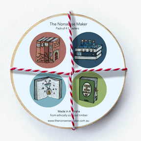 Book Coaster Gift Pack