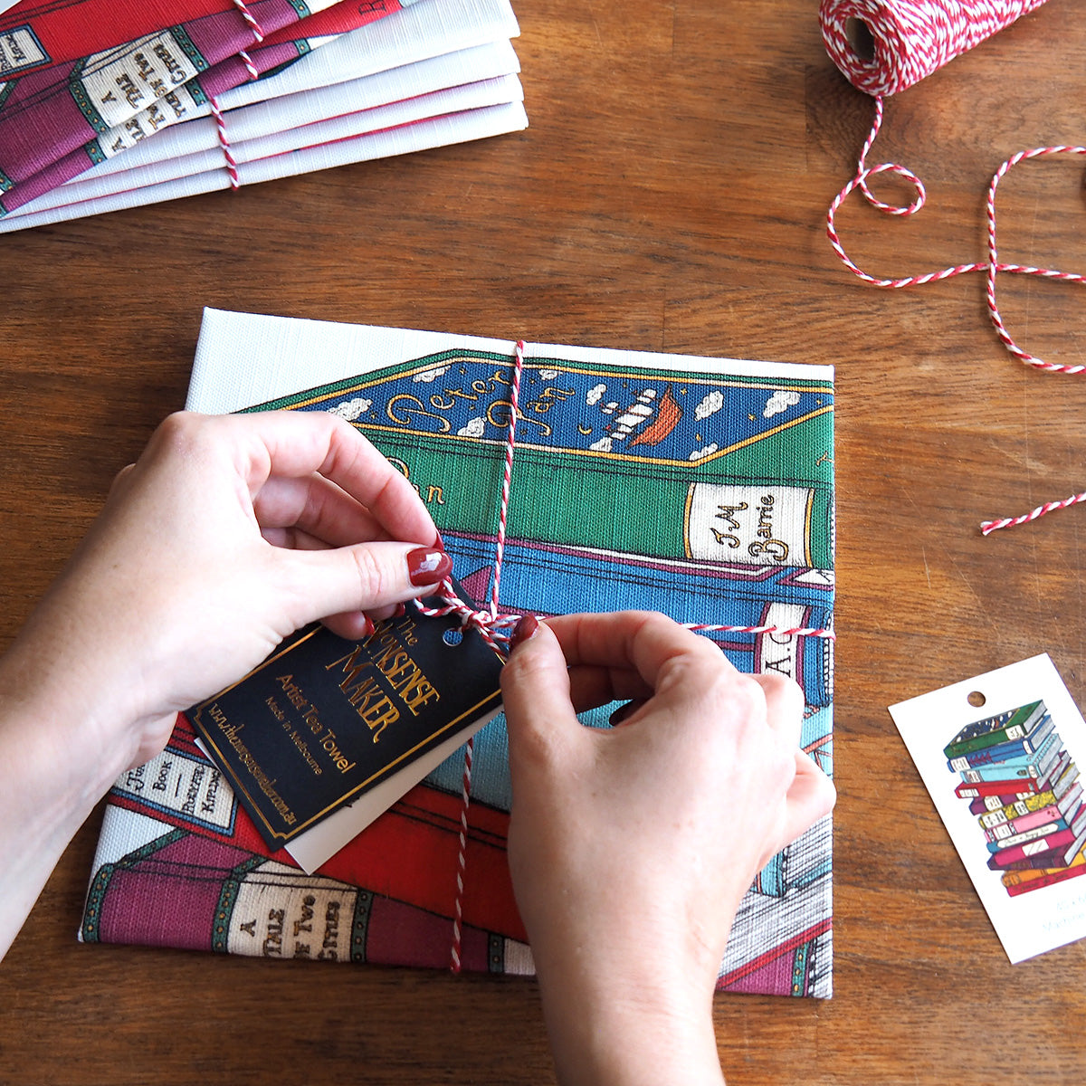 Second Edition Book Lovers - Art Tea Towel