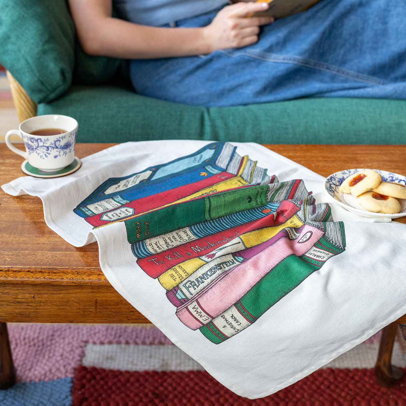 Book Lovers - Art Tea Towel
