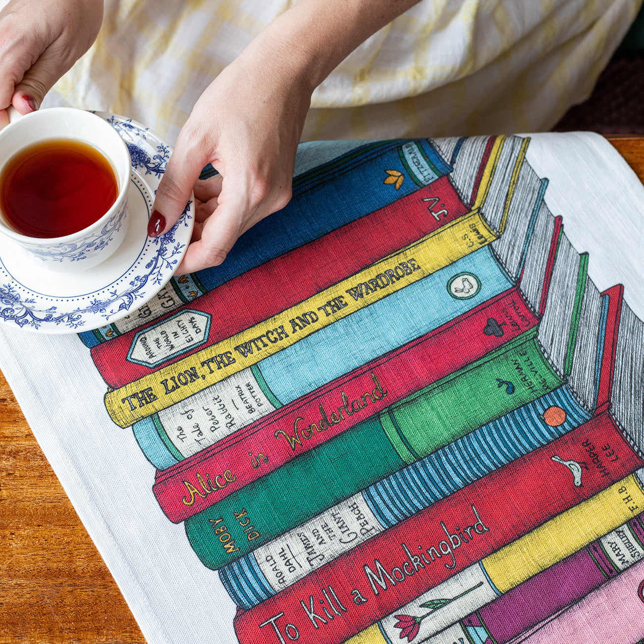 Book Lovers - Art Tea Towel