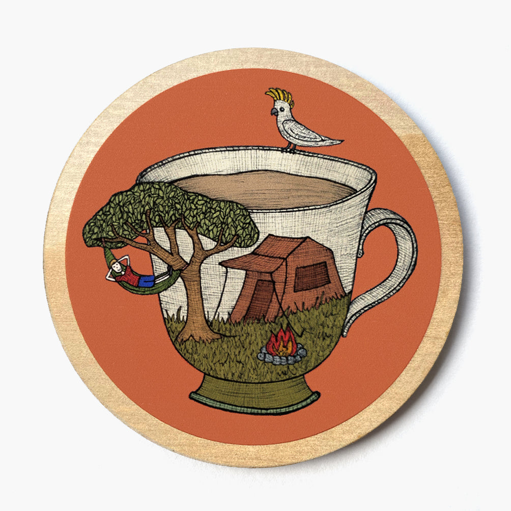 Camping Coaster - Drink Coaster
