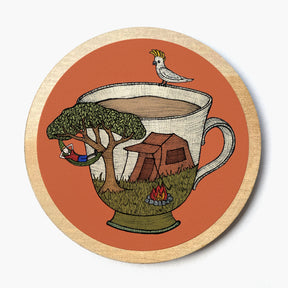 Camping Coaster - Drink Coaster