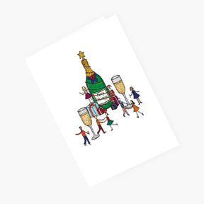 Champagne Christmas Party - Christmas Card